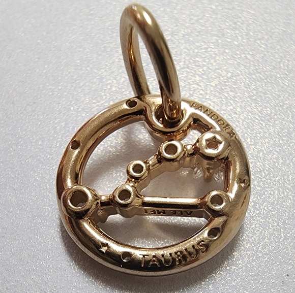 Pandora Taurus Zodiac Dangle Charm14k gold plating - Picture 5 of 7